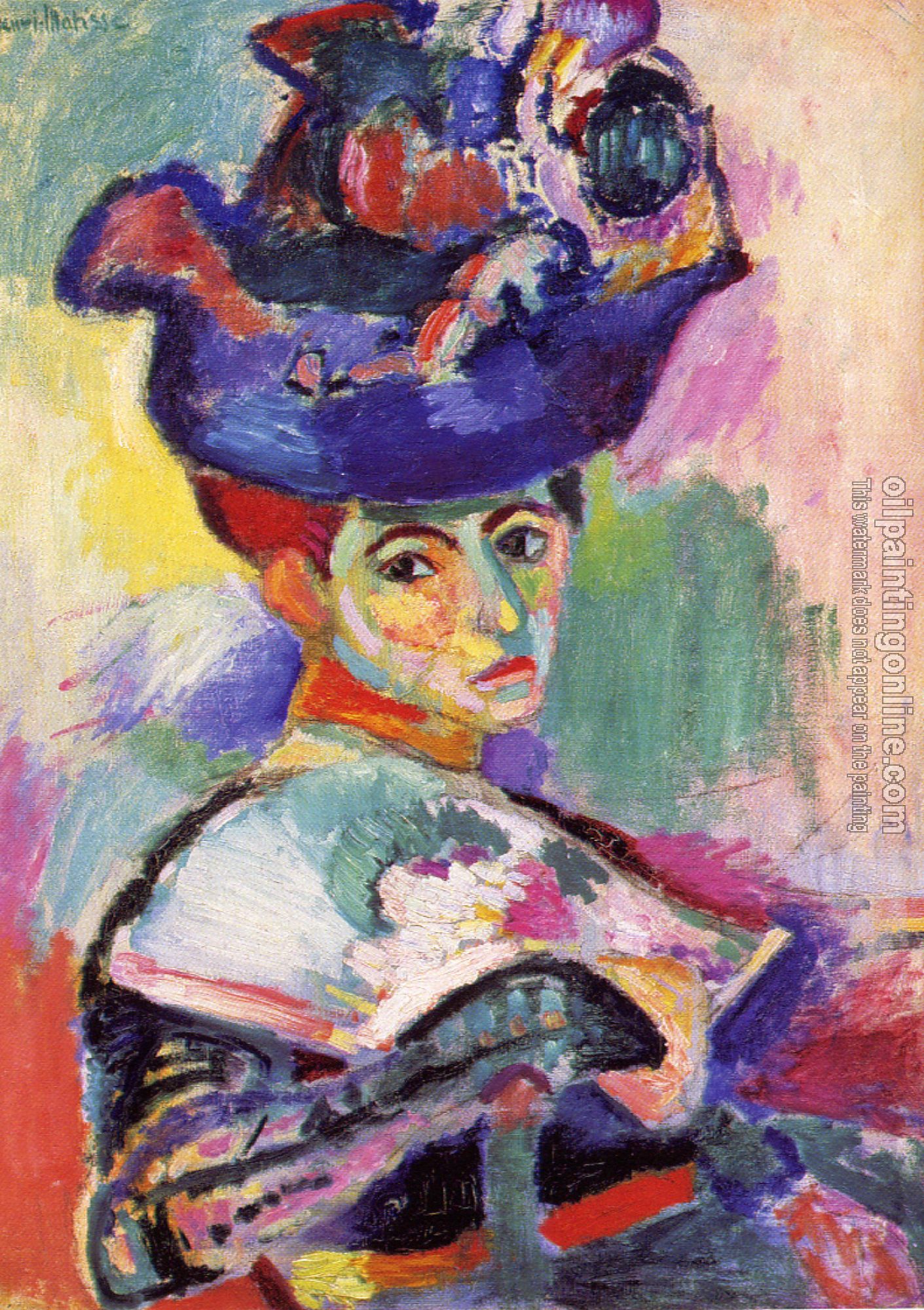 Matisse, Henri Emile Benoit - the woman with the hat
